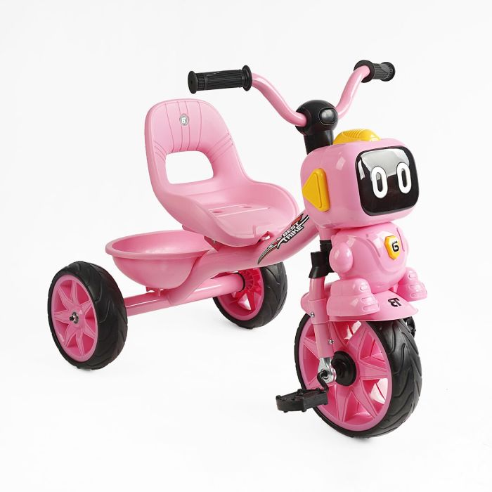 Дитячий триколісний Велосипед Best Trike (BS-60413) сталева рама, кошик, укр. озвучка