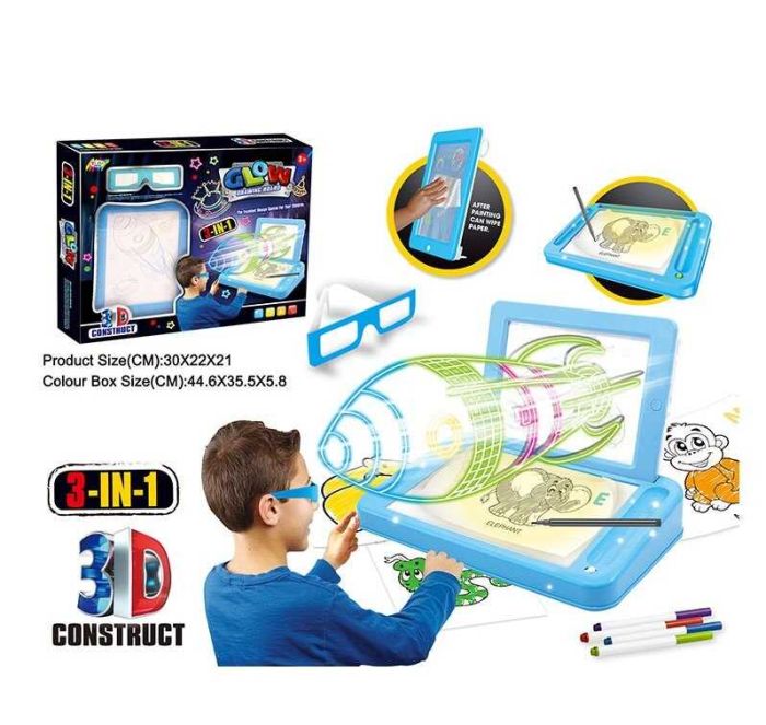 Дощечка (3D YM 827) світло