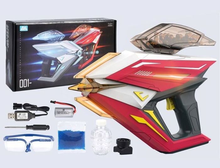 Пістолет 662-1 (24) акумулятор 7,4 V, підсвічування, стріляє орбізами, захисні окуляри, 2 магазини, викрутка, в коробці