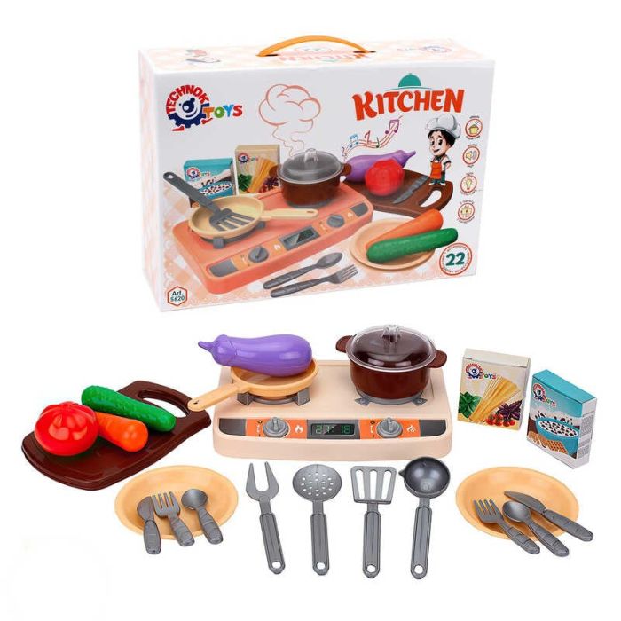 Кухня 5620 (5) звук, підсвічування, пара, "Technok Toys", в коробці