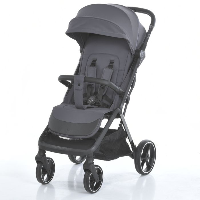 Дитяча прогулянкова Коляска EL CAMINO BEYA (ME 1127-B Midnight Gray) з чохлом на ніжки