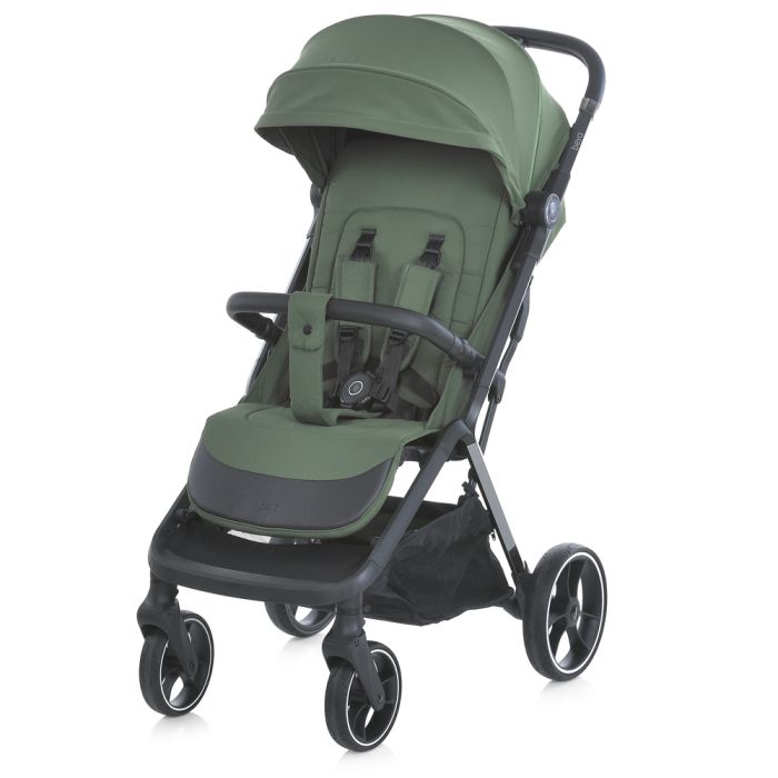 Дитяча прогулянкова Коляска EL CAMINO BEYA (ME 1127-B Khaki Green) з чохлом на ніжки
