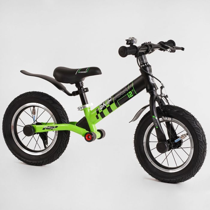 Дитячий Велобіг Corso "Skip Jack" (95112) ЧОРНО-ЗЕЛЕНИЙ
