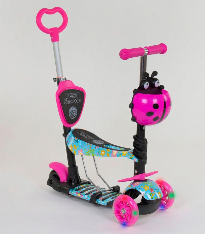 Триколісний самокат Best Scooter 5в1 (26901) з підсвічуванням коліс