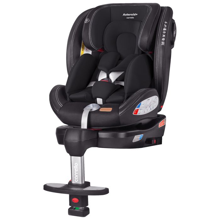 Автокрісло CARRELLO Asteroid+ (CRL-15801 Onyx Black) 0+1/2/3 ISOFIX з поворотом та опорною стійкою