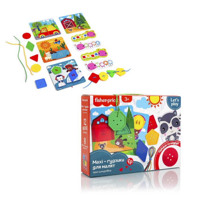 гра шнурівка Fisher-Price "Парк розваг для малюків" Vladi Toys (VT 2905-22)