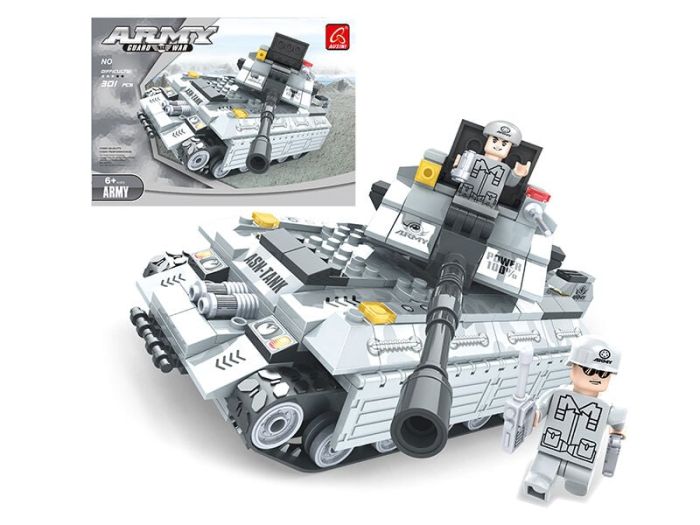 Конструктор AUSINI 22601 (24/2) "Танк", 305 елементів, у коробці
