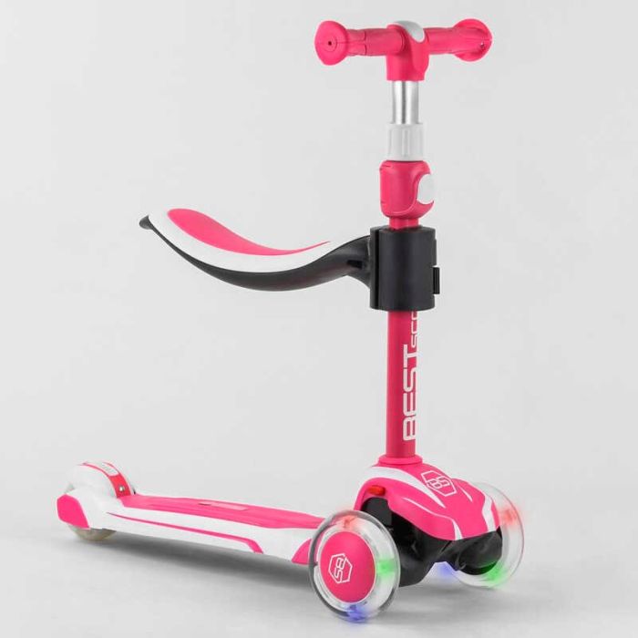 Самокат триколісний Best Scooter (JS-41008/63204) колеса PU зі світлом