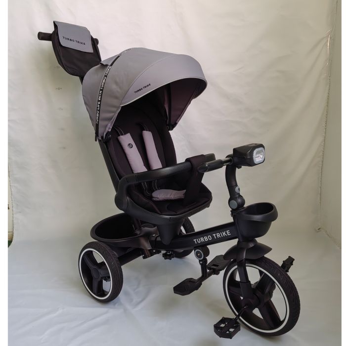 Дитячий триколісний Велосипед TURBOTRIKE (MT 1002-1 Smart Grey) поворотне сидіння