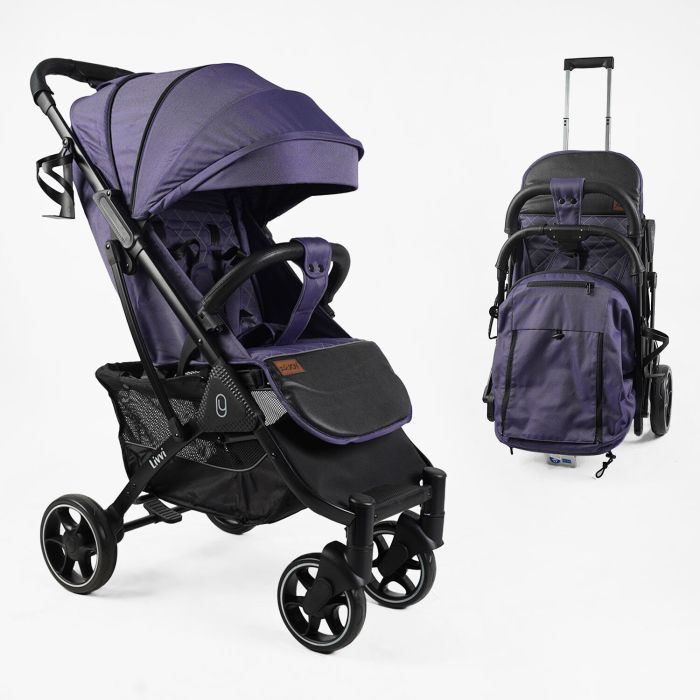 Дитяча прогулянкова Коляска JOY "Livvi" (LV-04270) рама алюмінієва, футкавер, підсклянник, телескопічна ручка