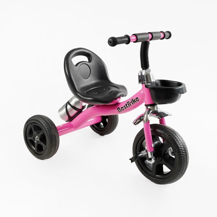 Дитячий триколісний Велосипед "Best Trike" (BS-14250) кошик, пляшечка