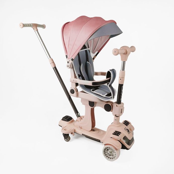 Дитячий триколісний Самокат 5в1 "Skyper" (BL-72440) світло, поворотне сидіння